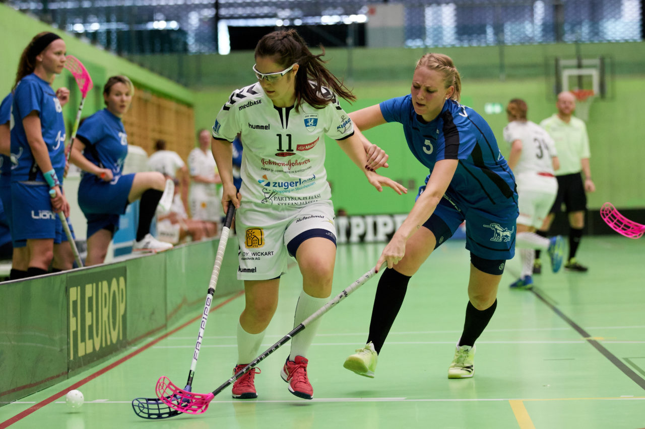 Schweizer Cup Damen 1/16 Final 
Floorball Zurich Lioness - Zug United 
Resultat 1 : 7 am 17. September 2017 in der Sporthalle Hardau in Zürich  
Bild: Michael Peter