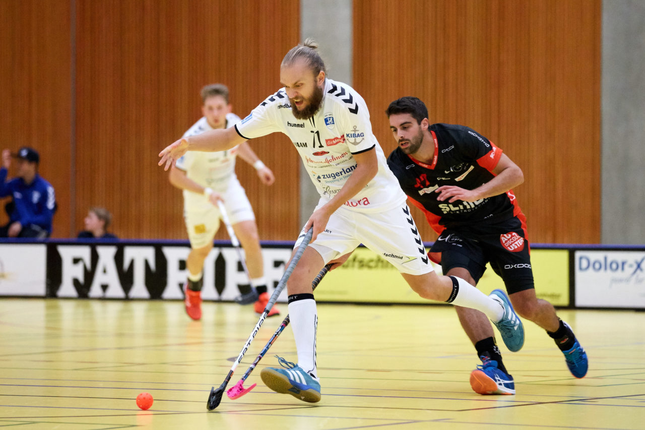 Zug United Herren NLA
Zug United - UHC Uster 
Resultat 8 : 5 am 23. September 2017 in der Sporthalle in Zug 
Bild: Michael Peter