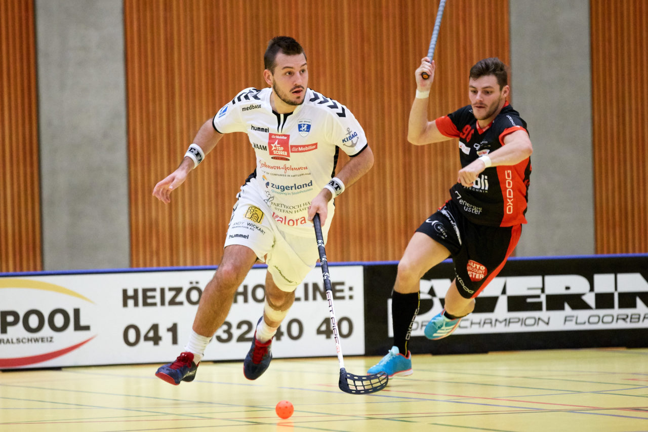 Zug United Herren NLA
Zug United - UHC Uster 
Resultat 8 : 5 am 23. September 2017 in der Sporthalle in Zug 
Bild: Michael Peter