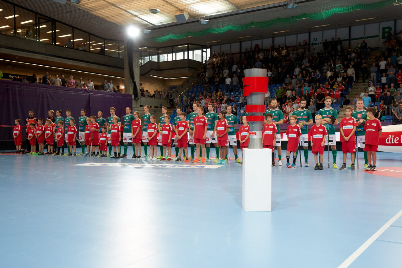 Indoor Sports Supercup 2017 
SV Wiler-Ersigen - Grasshopper Club Zürich 
Am 2. September 2017 in der Saalsporthalle in Zürich 
Foto: Michael Peter unihockey-fotos.ch