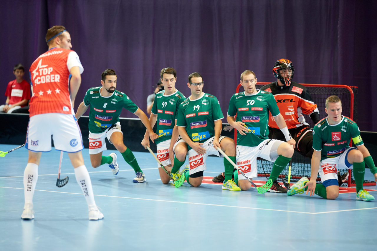 Indoor Sports Supercup 2017 
SV Wiler-Ersigen - Grasshopper Club Zürich 
Am 2. September 2017 in der Saalsporthalle in Zürich 
Foto: Michael Peter unihockey-fotos.ch