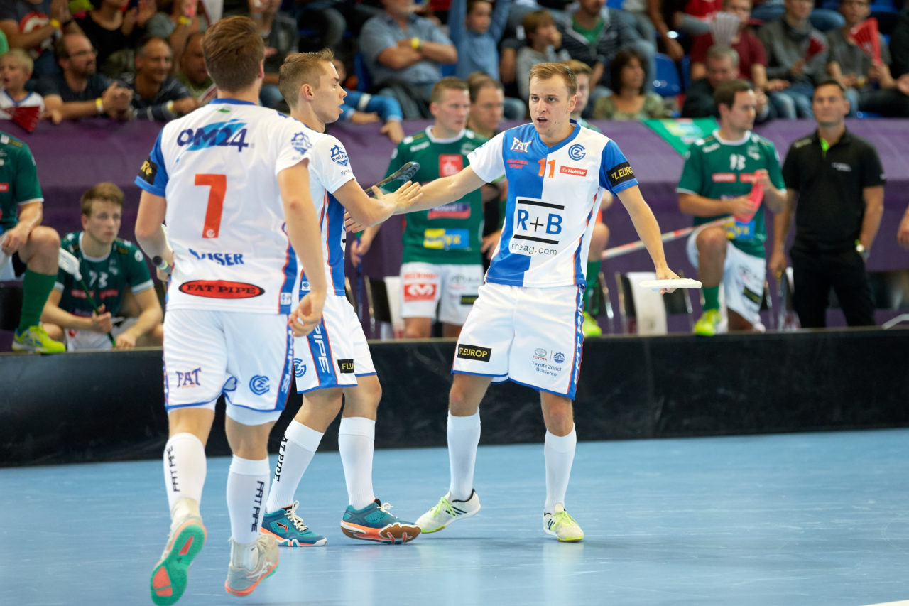 Indoor Sports Supercup 2017 
SV Wiler-Ersigen - Grasshopper Club Zürich 
Am 2. September 2017 in der Saalsporthalle in Zürich 
Foto: Michael Peter unihockey-fotos.ch