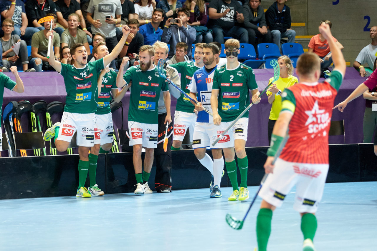 Indoor Sports Supercup 2017 
SV Wiler-Ersigen - Grasshopper Club Zürich 
Am 2. September 2017 in der Saalsporthalle in Zürich 
Foto: Michael Peter unihockey-fotos.ch