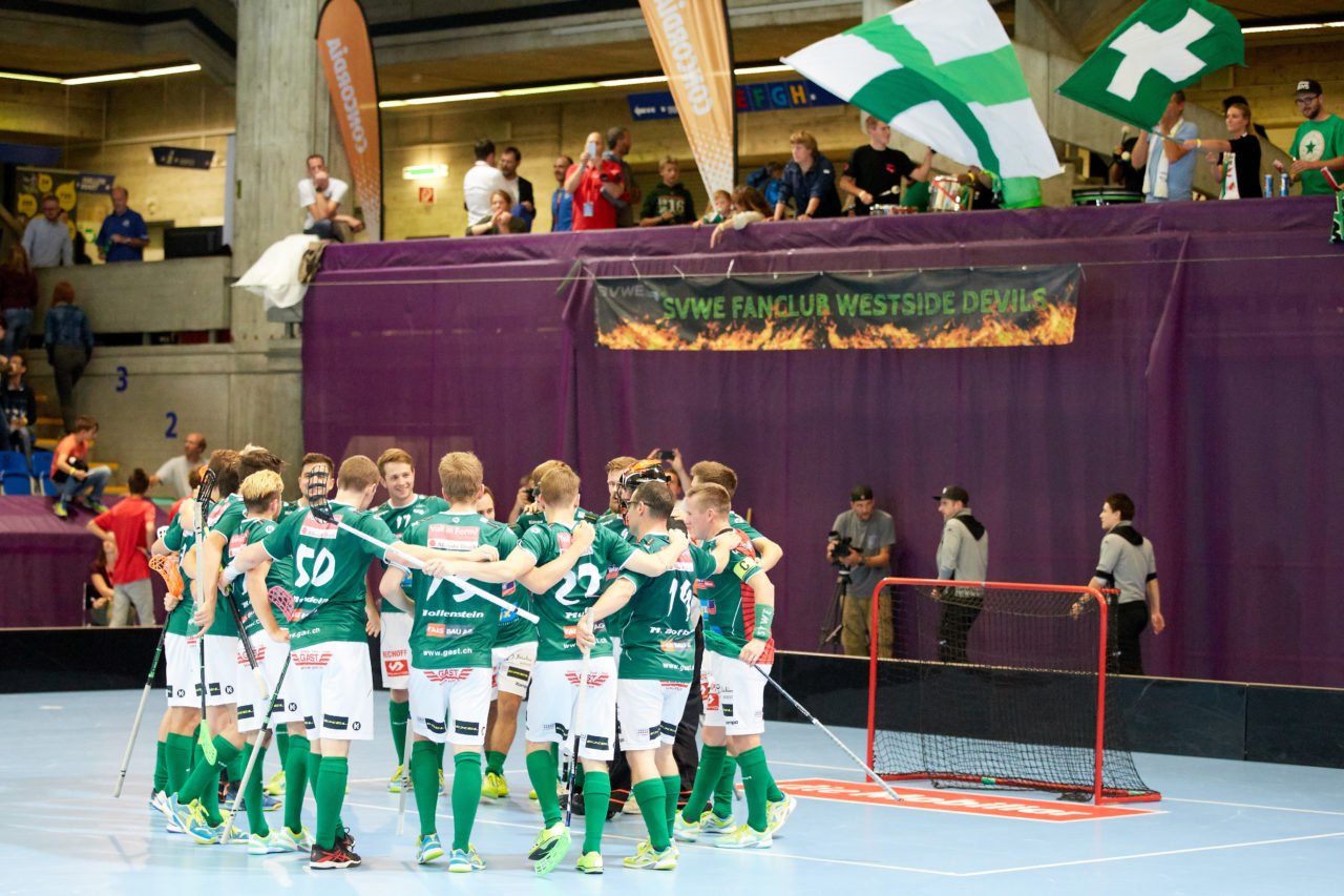 Indoor Sports Supercup 2017 
SV Wiler-Ersigen - Grasshopper Club Zürich 
Am 2. September 2017 in der Saalsporthalle in Zürich 
Foto: Michael Peter unihockey-fotos.ch