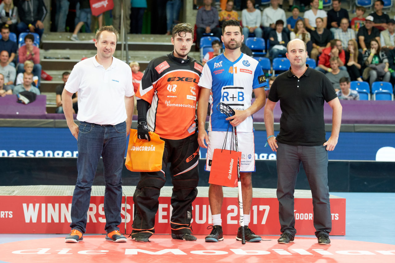 Indoor Sports Supercup 2017 
SV Wiler-Ersigen - Grasshopper Club Zürich 
Am 2. September 2017 in der Saalsporthalle in Zürich 
Foto: Michael Peter unihockey-fotos.ch
