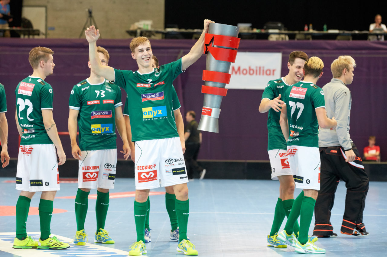 Indoor Sports Supercup 2017 
SV Wiler-Ersigen - Grasshopper Club Zürich 
Am 2. September 2017 in der Saalsporthalle in Zürich 
Foto: Michael Peter unihockey-fotos.ch