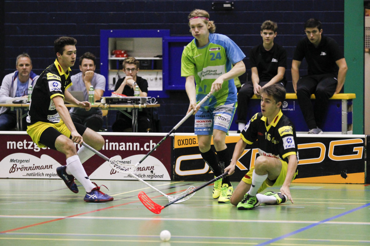 (8.10.2017; Jona Uznach Flames - Floorball Thurgau; Sporthalle Gruenfeld, Jona)
Photos: www.unihockey-fotos.ch Claudio Thoma