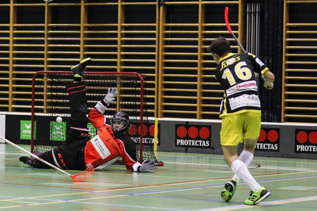 (8.10.2017; Jona Uznach Flames - Floorball Thurgau; Sporthalle Gruenfeld, Jona)
Photos: www.unihockey-fotos.ch Claudio Thoma