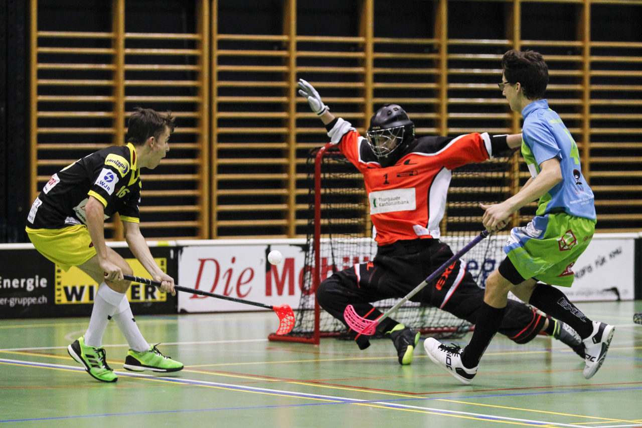 (8.10.2017; Jona Uznach Flames - Floorball Thurgau; Sporthalle Gruenfeld, Jona)
Photos: www.unihockey-fotos.ch Claudio Thoma
