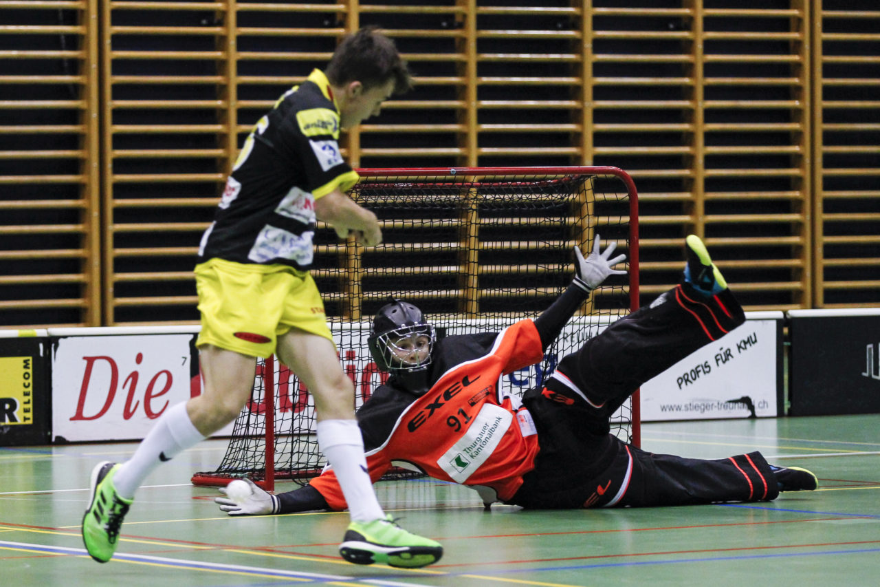 (8.10.2017; Jona Uznach Flames - Floorball Thurgau; Sporthalle Gruenfeld, Jona)
Photos: www.unihockey-fotos.ch Claudio Thoma