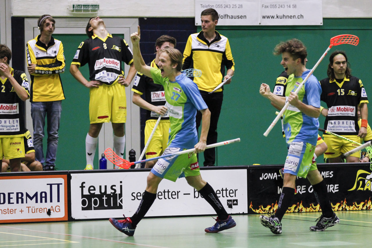 (8.10.2017; Jona Uznach Flames - Floorball Thurgau; Sporthalle Gruenfeld, Jona)
Photos: www.unihockey-fotos.ch Claudio Thoma