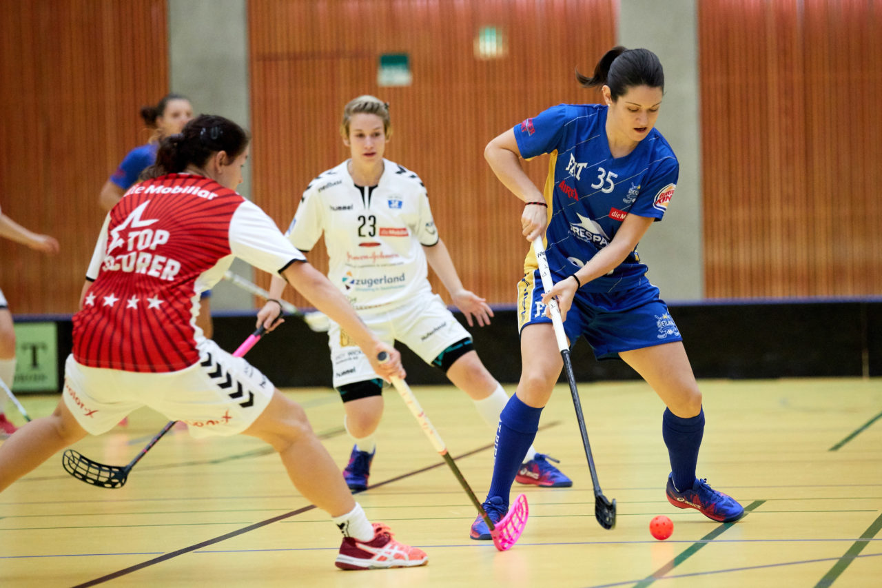 Zug United Damen NLA 
Zug United - UHC Dietlikon 
Resultat 3 : 10 am 15. Oktober 2017 in der Sporthalle Zug 
Bild: Michael Peter