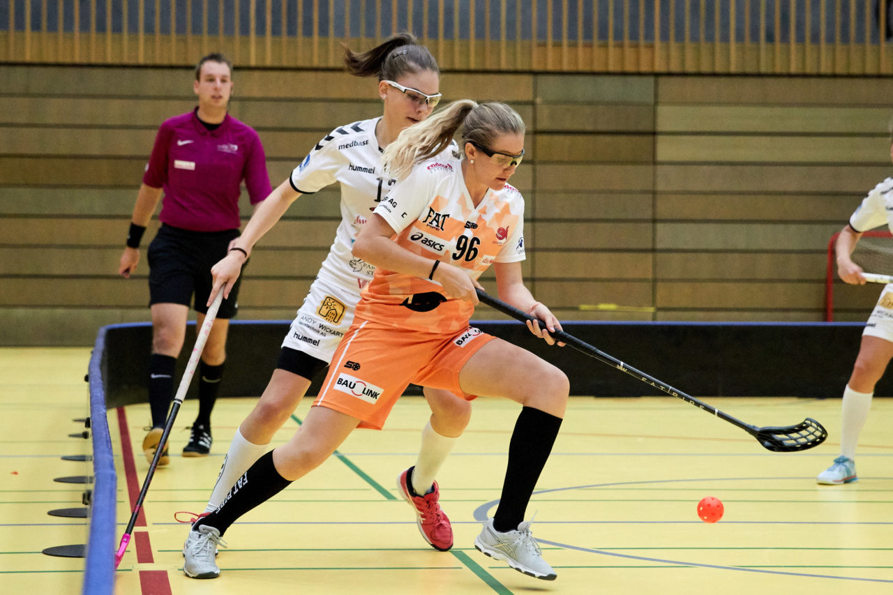Zug United Damen NLA 
Zug United - Piranha Chur 
Resultat 1 : 4 am 14. Oktober 2017 in der Sporthalle Zug 
Bild: Michael Peter