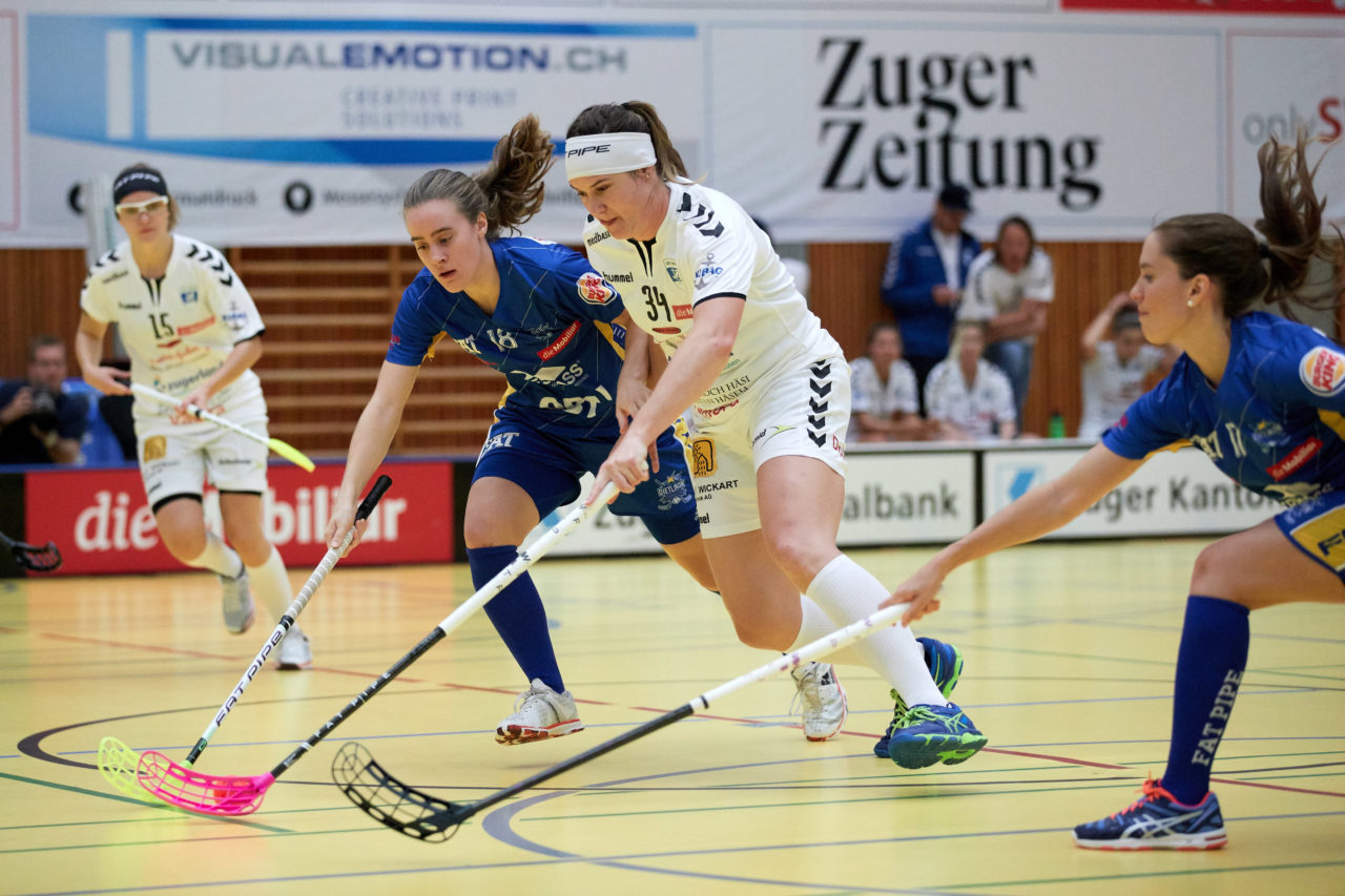 Zug United Damen NLA 
Zug United - UHC Dietlikon 
Resultat 3 : 10 am 15. Oktober 2017 in der Sporthalle Zug 
Bild: Michael Peter