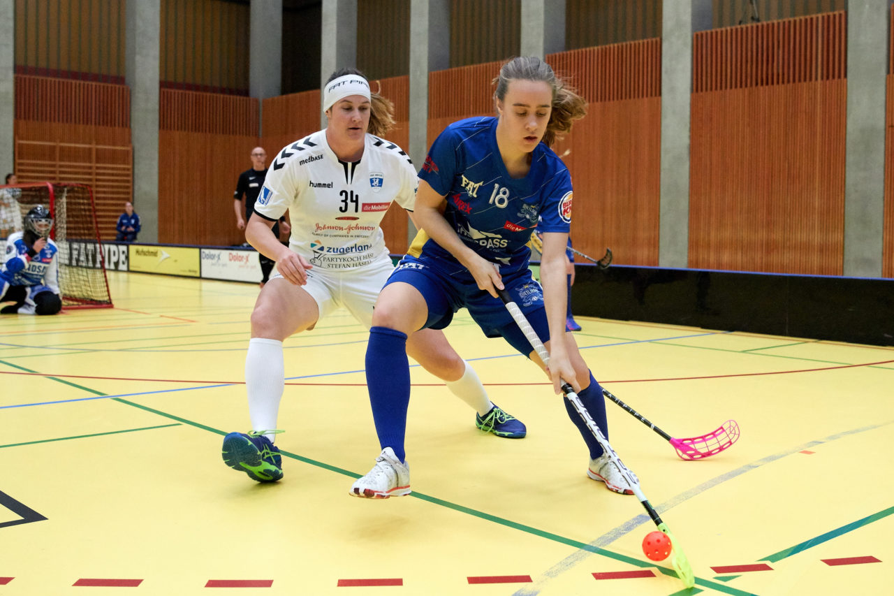 Zug United Damen NLA 
Zug United - UHC Dietlikon 
Resultat 3 : 10 am 15. Oktober 2017 in der Sporthalle Zug 
Bild: Michael Peter