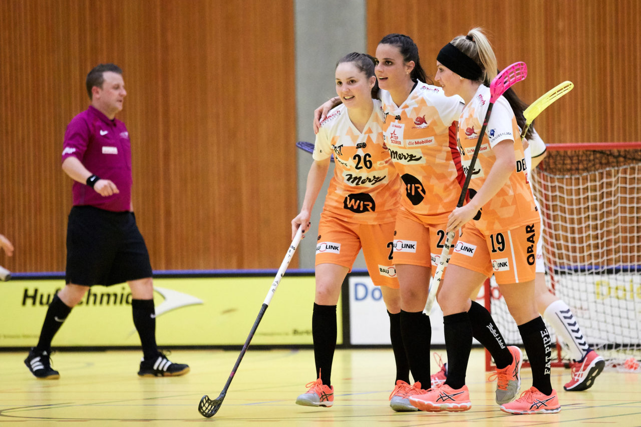 Zug United Damen NLA 
Zug United - Piranha Chur 
Resultat 1 : 4 am 14. Oktober 2017 in der Sporthalle Zug 
Bild: Michael Peter