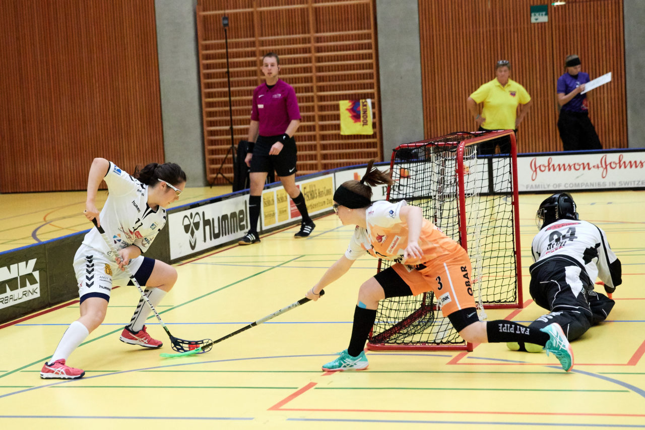Zug United Damen NLA 
Zug United - Piranha Chur 
Resultat 1 : 4 am 14. Oktober 2017 in der Sporthalle Zug 
Bild: Michael Peter