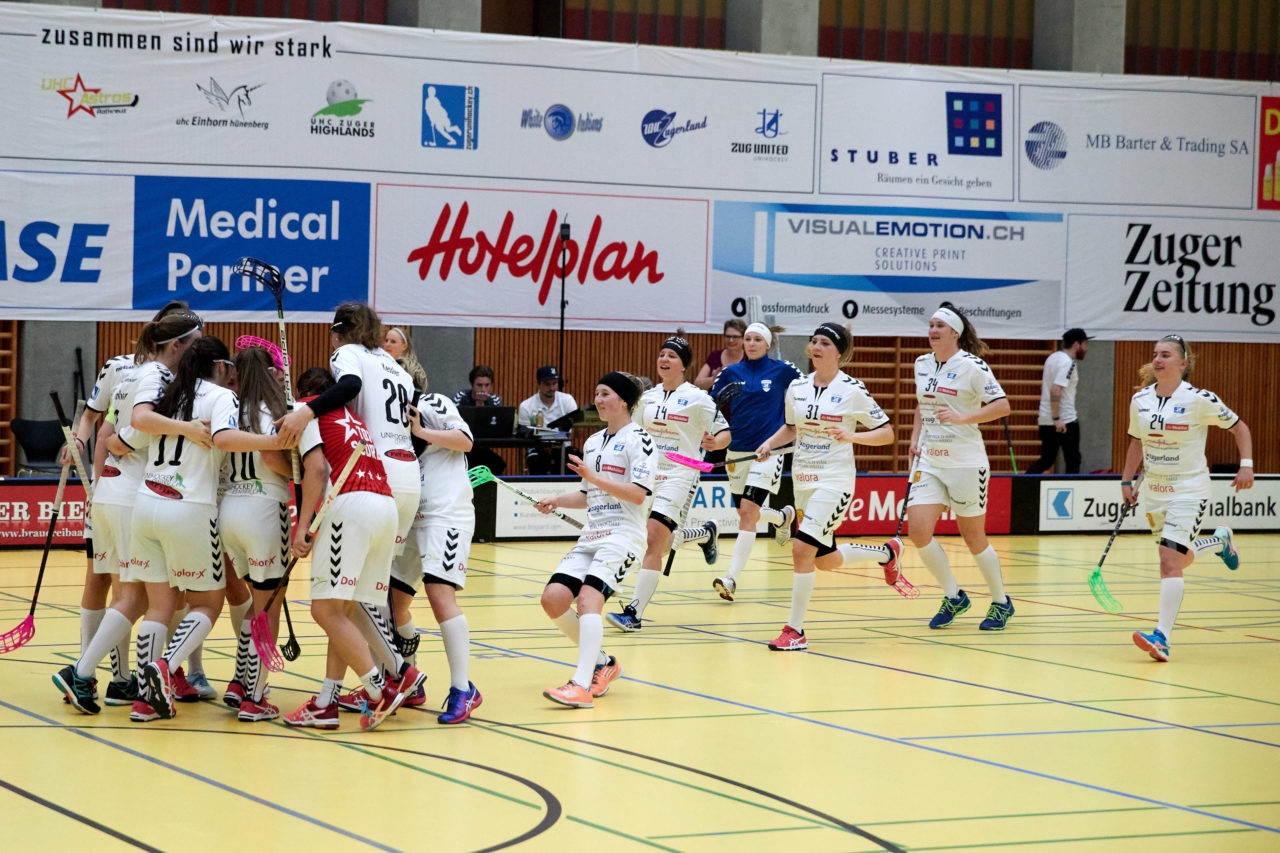 Zug United Damen NLA 
Zug United - Piranha Chur 
Resultat 1 : 4 am 14. Oktober 2017 in der Sporthalle Zug 
Bild: Michael Peter