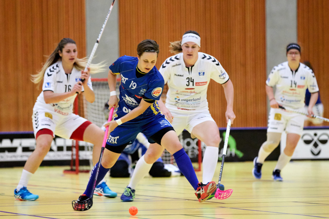 Zug United Damen NLA 
Zug United - UHC Dietlikon 
Resultat 3 : 10 am 15. Oktober 2017 in der Sporthalle Zug 
Bild: Michael Peter