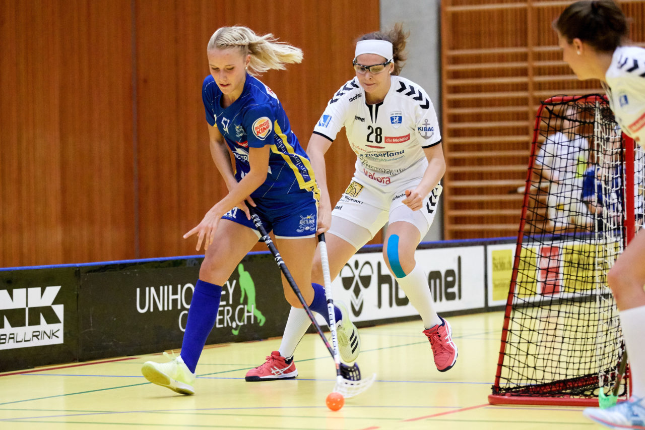 Zug United Damen NLA 
Zug United - UHC Dietlikon 
Resultat 3 : 10 am 15. Oktober 2017 in der Sporthalle Zug 
Bild: Michael Peter