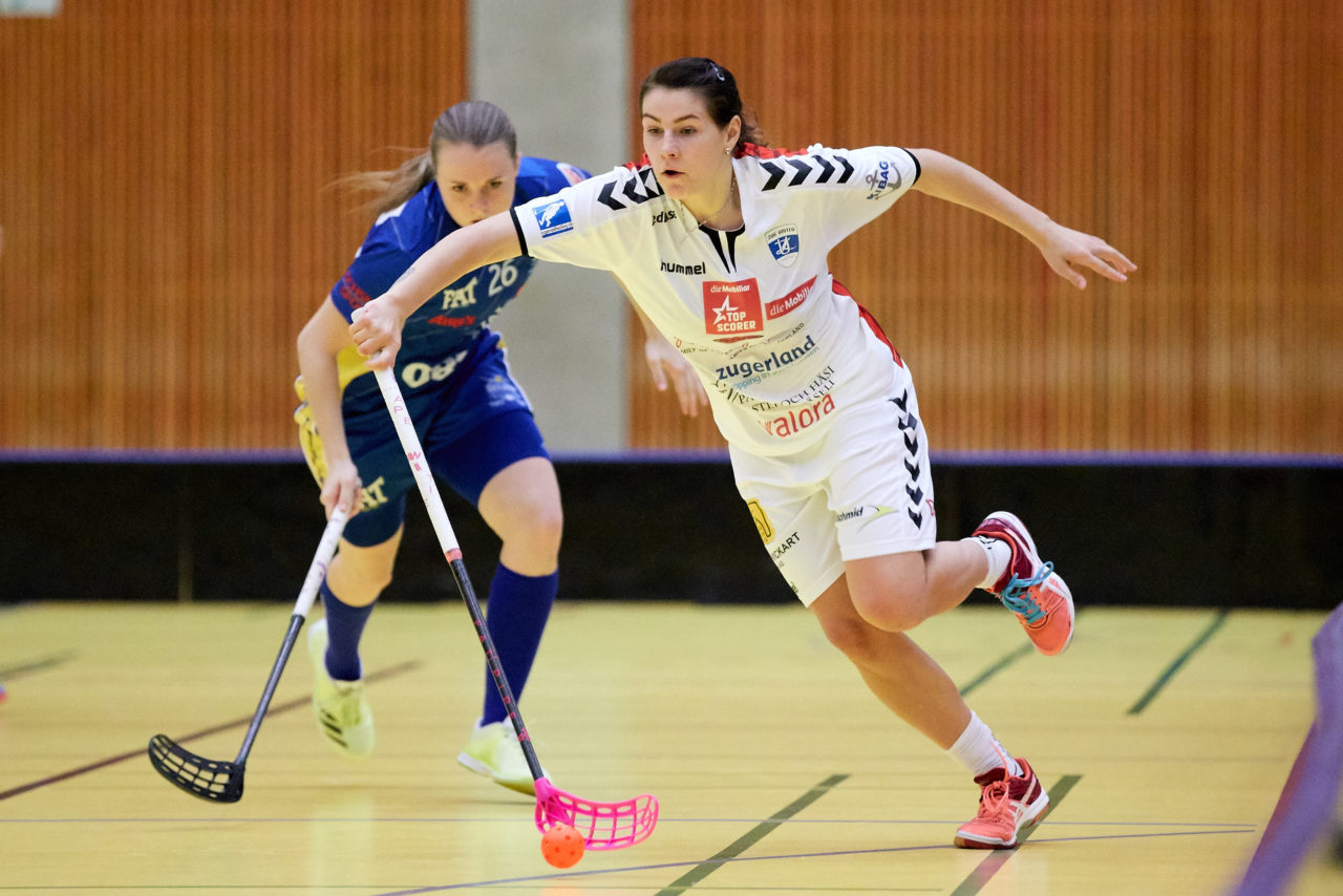 Zug United Damen NLA 
Zug United - UHC Dietlikon 
Resultat 3 : 10 am 15. Oktober 2017 in der Sporthalle Zug 
Bild: Michael Peter