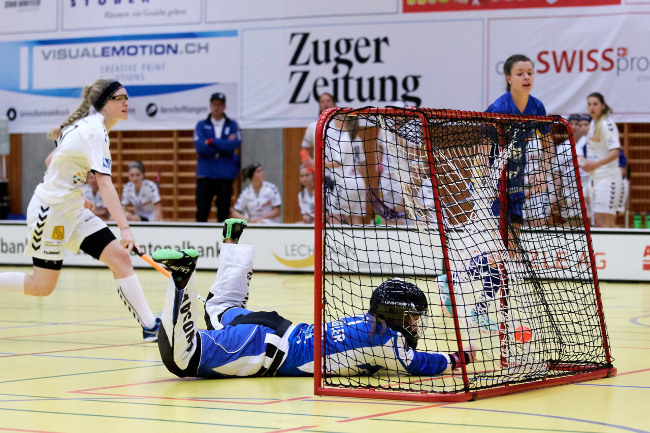 Zug United Damen NLA 
Zug United - UHC Dietlikon 
Resultat 3 : 10 am 15. Oktober 2017 in der Sporthalle Zug 
Bild: Michael Peter
