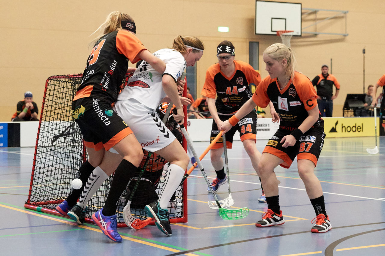 Zug United Damen NLA 
Zug United - UH Aergera Giffers 
Resultat 3 : 5 am 1. Oktober 2017 in der Sporthalle Hofmatt in Oberägeri 
Bild: Michael Peter