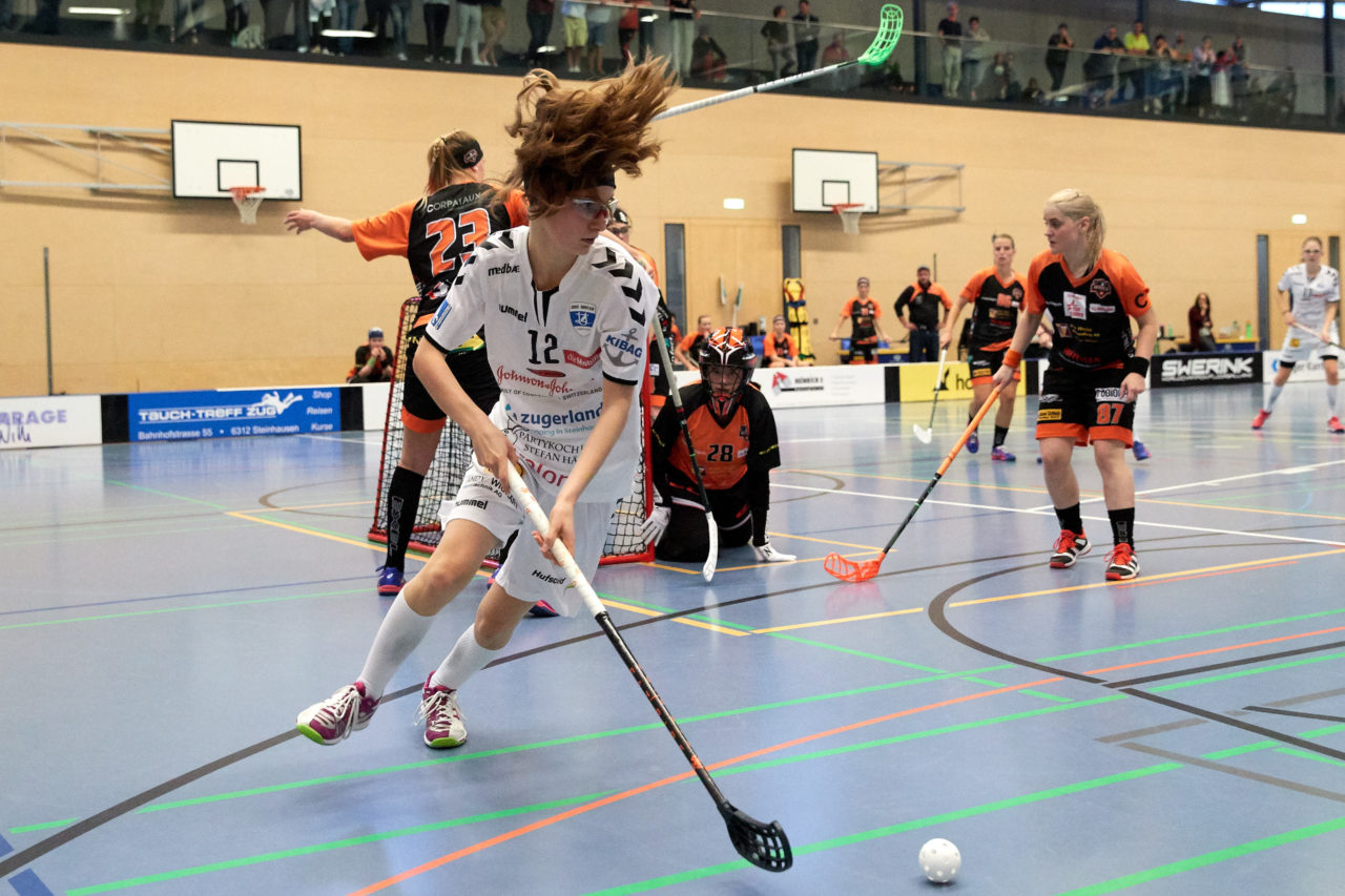 Zug United Damen NLA 
Zug United - UH Aergera Giffers 
Resultat 3 : 5 am 1. Oktober 2017 in der Sporthalle Hofmatt in Oberägeri 
Bild: Michael Peter