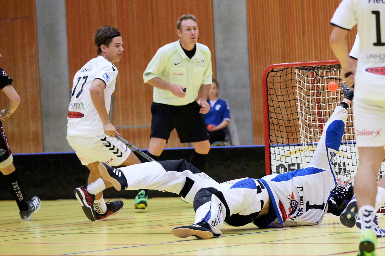 Zug United Herren NLA
Zug United - Grasshopper Club Zürich 
Resultat 6 : 10 am 29. September 2017 in der Sporthalle in Zug 
Bild: Michael Peter
