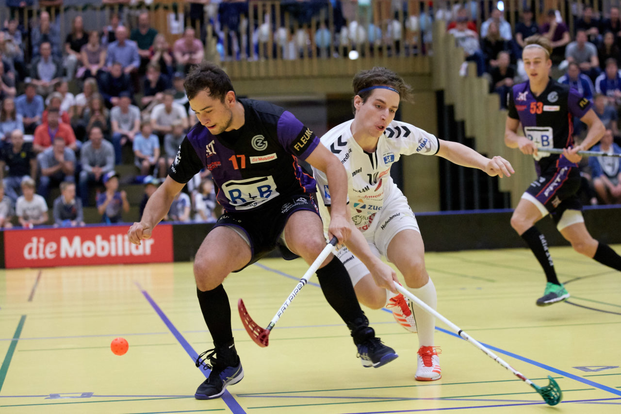 Zug United Herren NLA
Zug United - Grasshopper Club Zürich 
Resultat 6 : 10 am 29. September 2017 in der Sporthalle in Zug 
Bild: Michael Peter
