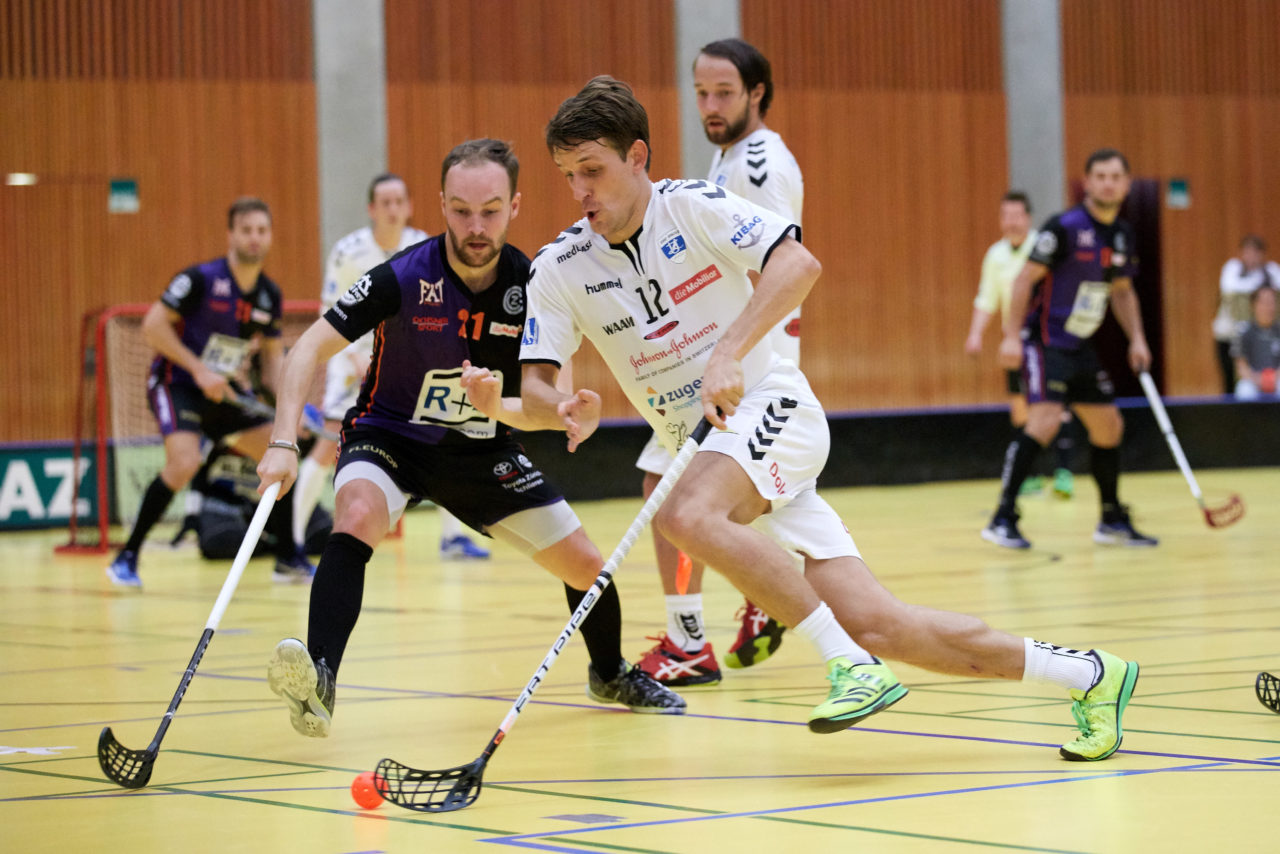 Zug United Herren NLA
Zug United - Grasshopper Club Zürich 
Resultat 6 : 10 am 29. September 2017 in der Sporthalle in Zug 
Bild: Michael Peter