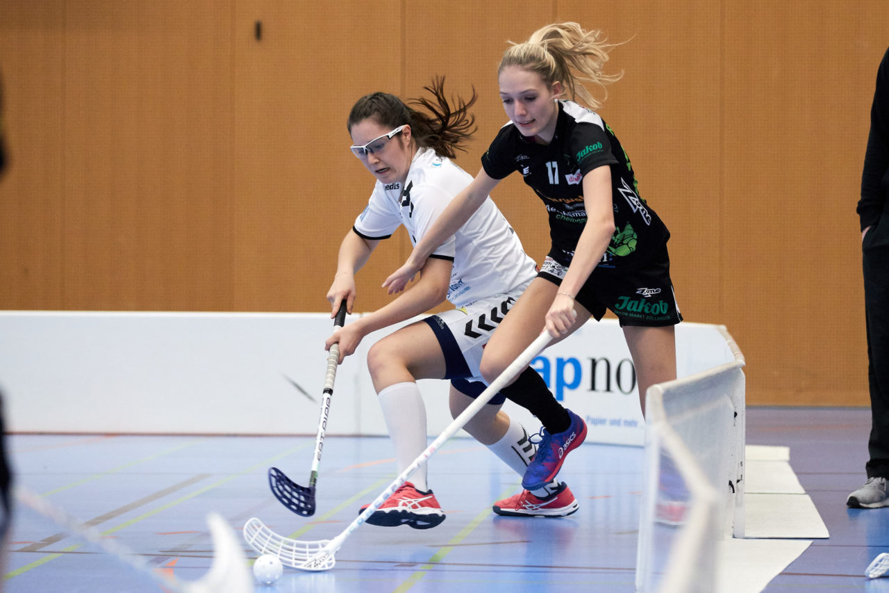 Zug United Damen NLA 
Zug United - UHV Skorpion Emmental 
Resultat 4 : 5 
am 18. November 2017 in der Sporthalle Schönenbühl in Unterägeri 
Bild: Michael Peter