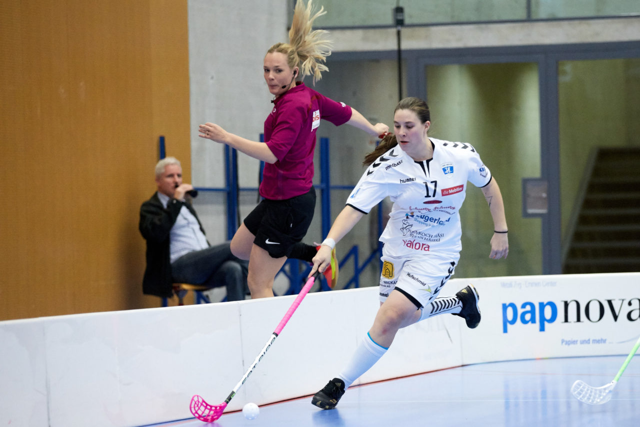 Zug United Damen NLA 
Zug United - UHV Skorpion Emmental 
Resultat 4 : 5 
am 18. November 2017 in der Sporthalle Schönenbühl in Unterägeri 
Bild: Michael Peter