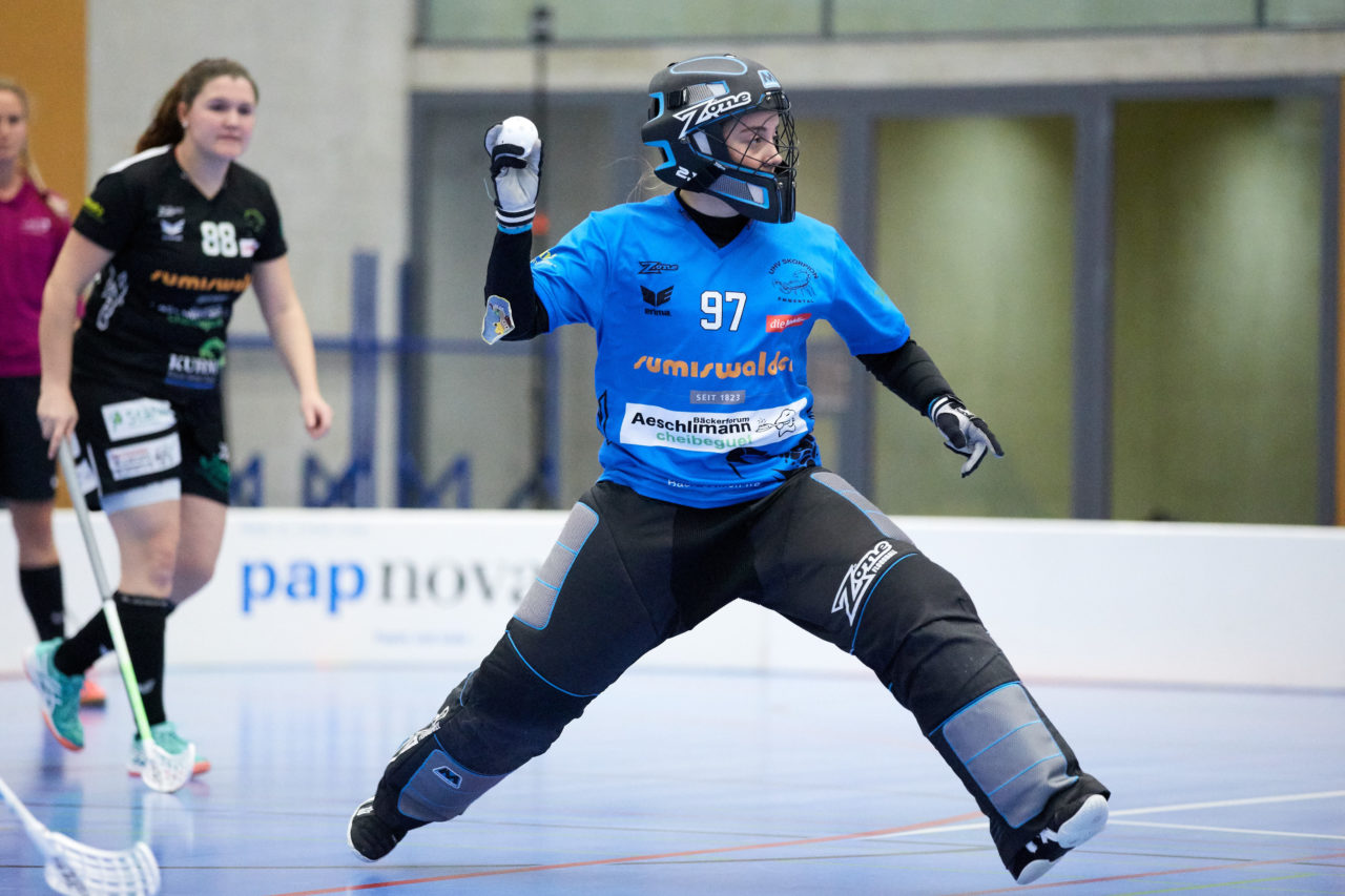 Zug United Damen NLA 
Zug United - UHV Skorpion Emmental 
Resultat 4 : 5 
am 18. November 2017 in der Sporthalle Schönenbühl in Unterägeri 
Bild: Michael Peter