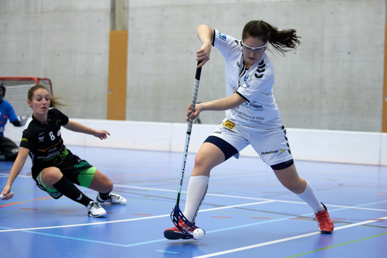 Zug United Damen NLA 
Zug United - UHV Skorpion Emmental 
Resultat 4 : 5 
am 18. November 2017 in der Sporthalle Schönenbühl in Unterägeri 
Bild: Michael Peter