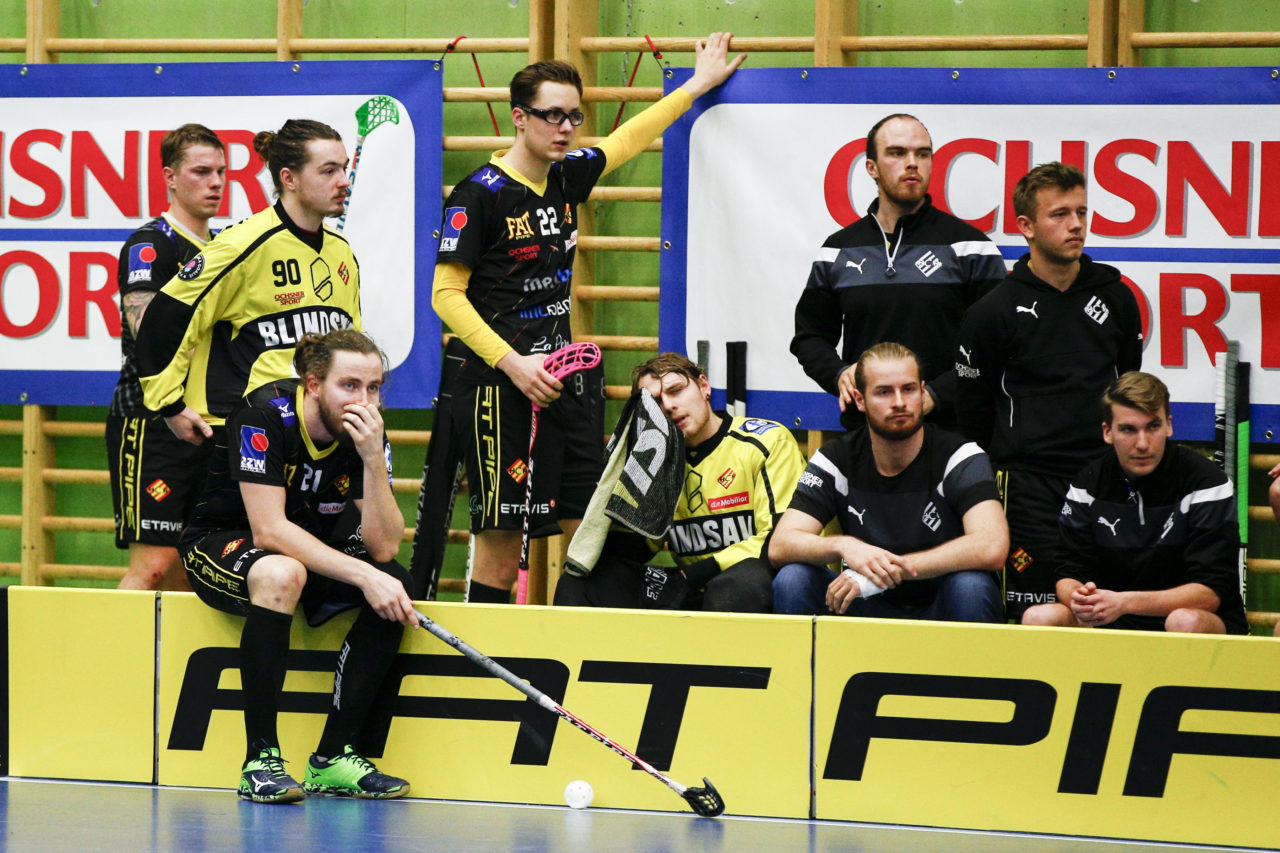 Frust beim HCR.

(Cup Halbfinale; GC - HC Rychenberg Winterthur; 12.1.2018,; Sporthalle Hardau, Zuerich)
Photos: www.unihockey-fotos.ch / Claudio Thoma