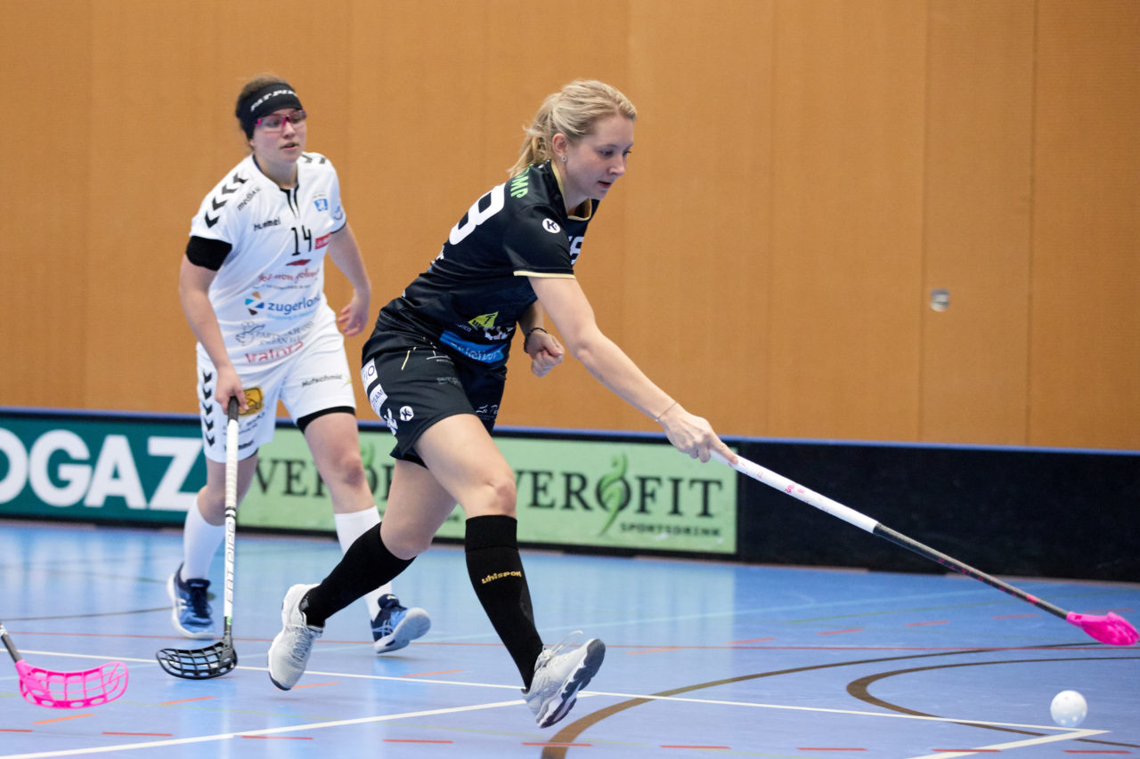 Zug United Damen NLA
Zug United - Red Ants Rychenberg Winterthur 
Resultat 1 : 11 am 20. Januar 2018 in der Sporthalle  Schönenbühl in Unterägeri 
Bild: Michael Peter