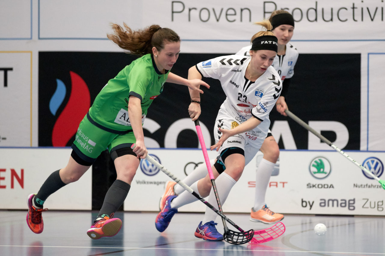 Zug United Damen NLA 
Zug United - Unihockey Berner Oberland 
Resultat 1 : 6 am 7. Januar 2018 in der Sporthalle  Hofmatt in Oberägeri 
Bild: Michael Peter