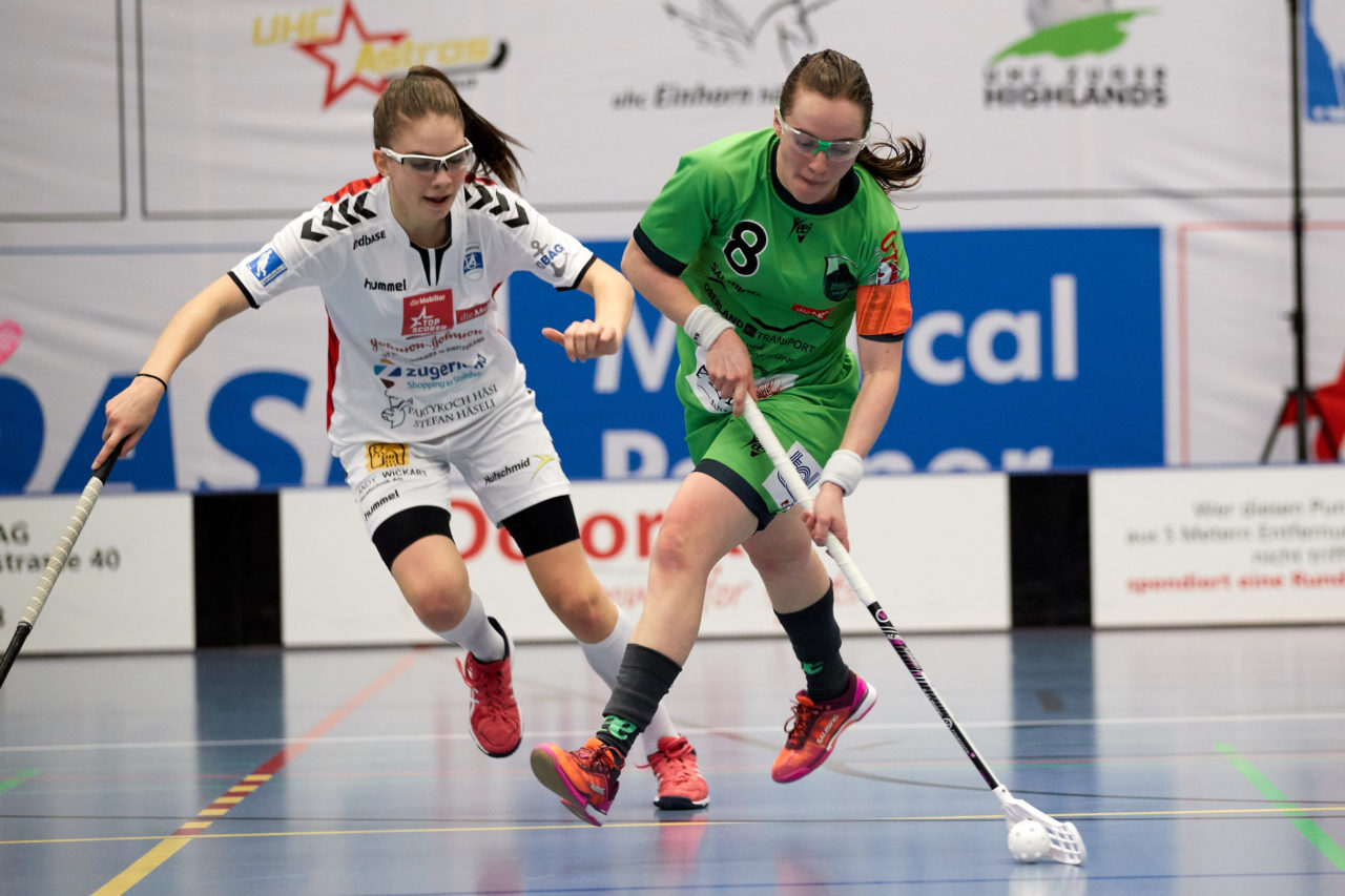 Zug United Damen NLA 
Zug United - Unihockey Berner Oberland 
Resultat 1 : 6 am 7. Januar 2018 in der Sporthalle  Hofmatt in Oberägeri 
Bild: Michael Peter