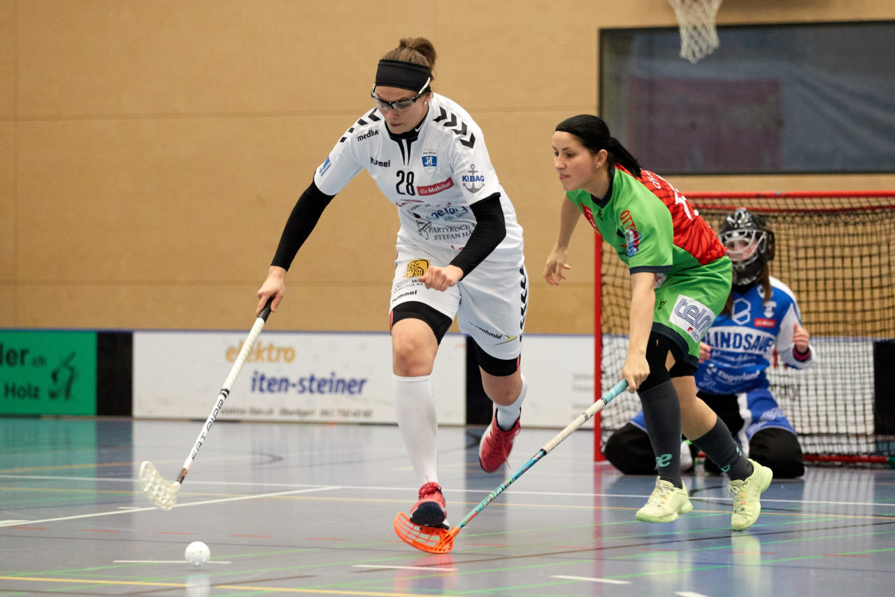 Zug United Damen NLA 
Zug United - Unihockey Berner Oberland 
Resultat 1 : 6 am 7. Januar 2018 in der Sporthalle  Hofmatt in Oberägeri 
Bild: Michael Peter