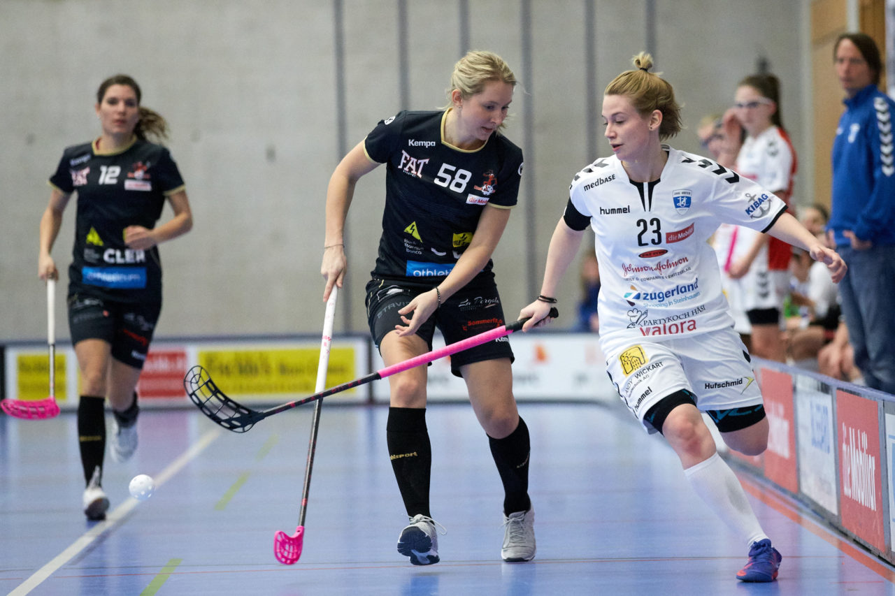 Zug United Damen NLA
Zug United - Red Ants Rychenberg Winterthur 
Resultat 1 : 11 am 20. Januar 2018 in der Sporthalle  Schönenbühl in Unterägeri 
Bild: Michael Peter