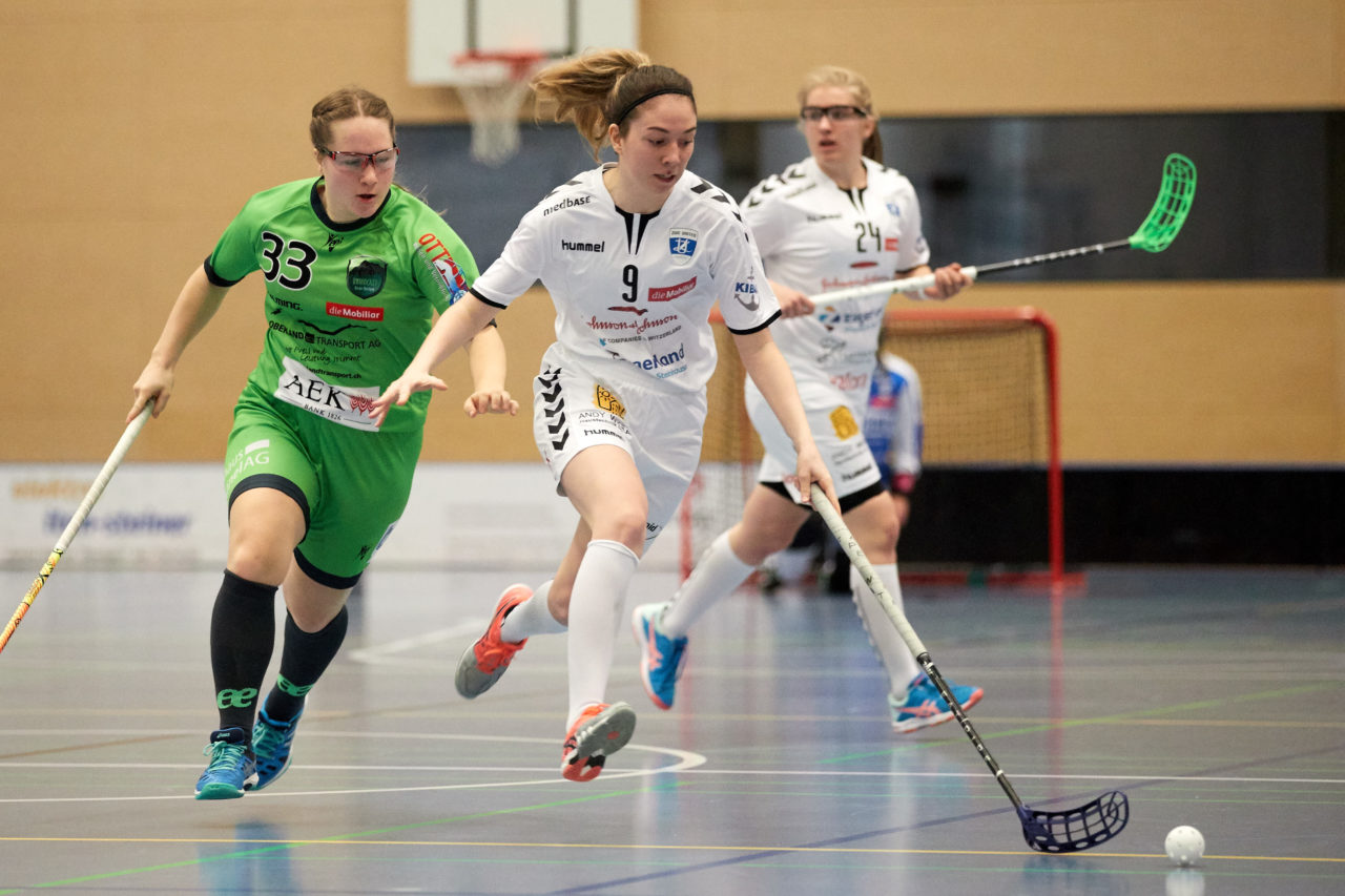 Zug United Damen NLA 
Zug United - Unihockey Berner Oberland 
Resultat 1 : 6 am 7. Januar 2018 in der Sporthalle  Hofmatt in Oberägeri 
Bild: Michael Peter