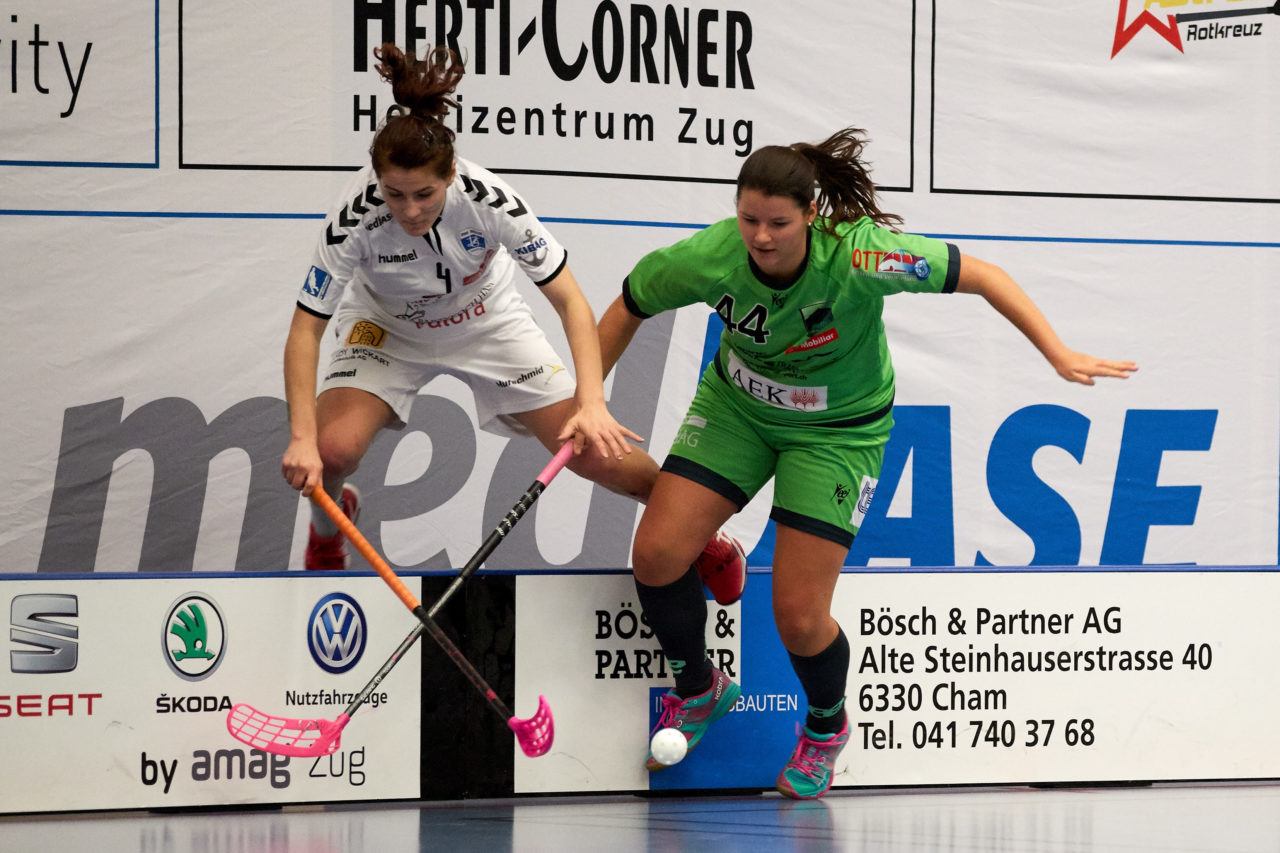 Zug United Damen NLA 
Zug United - Unihockey Berner Oberland 
Resultat 1 : 6 am 7. Januar 2018 in der Sporthalle  Hofmatt in Oberägeri 
Bild: Michael Peter