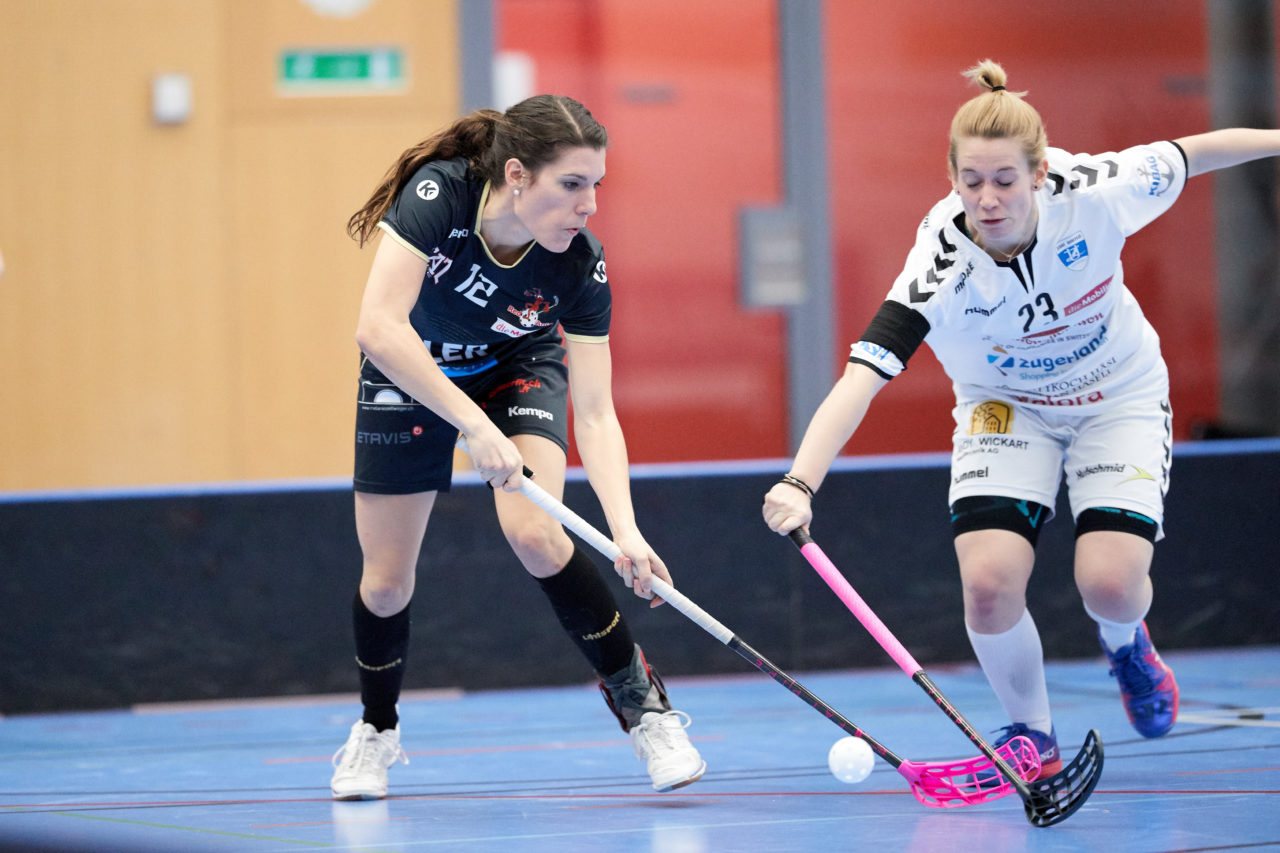 Zug United Damen NLA
Zug United - Red Ants Rychenberg Winterthur 
Resultat 1 : 11 am 20. Januar 2018 in der Sporthalle  Schönenbühl in Unterägeri 
Bild: Michael Peter