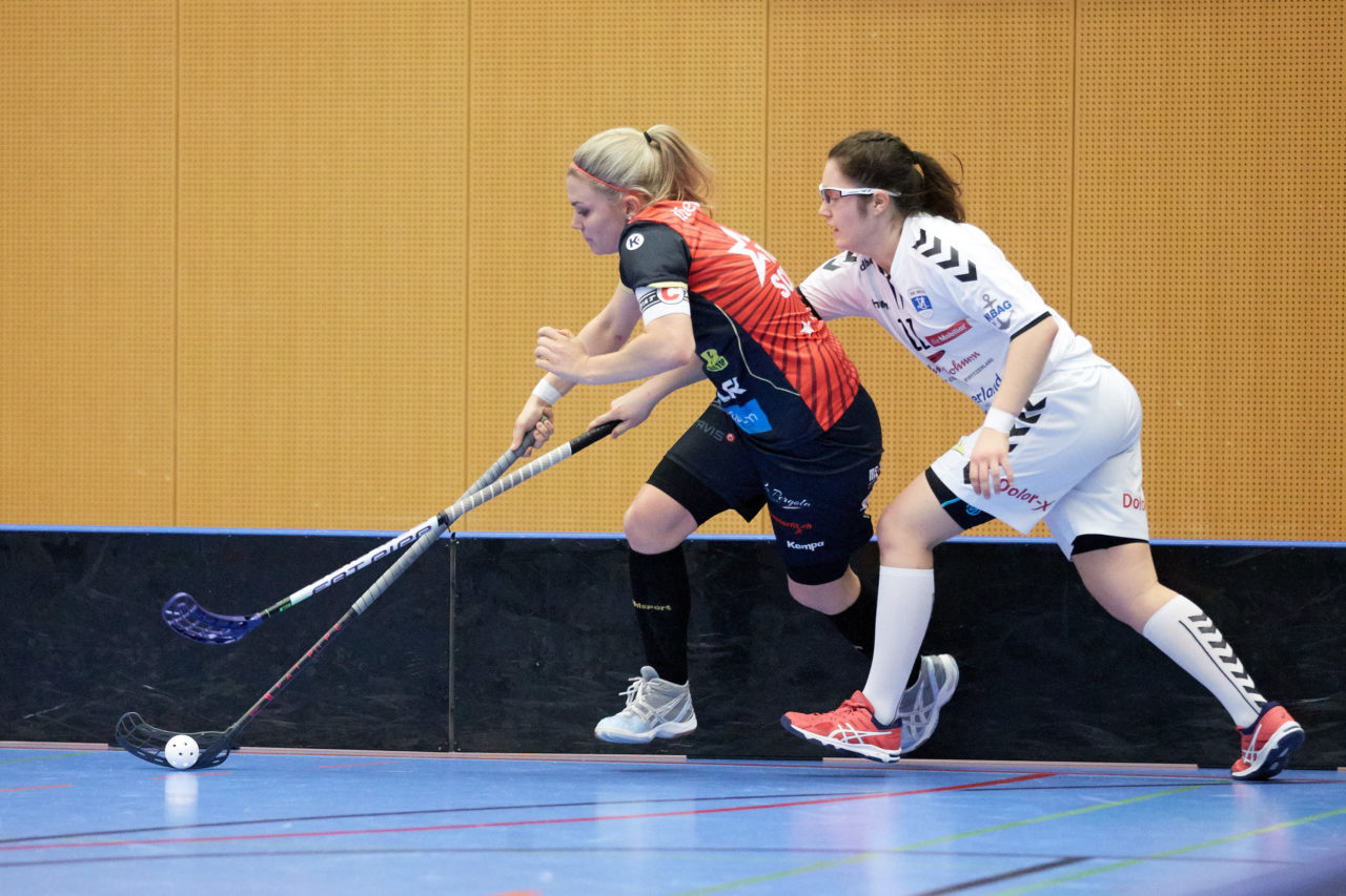 Zug United Damen NLA
Zug United - Red Ants Rychenberg Winterthur 
Resultat 1 : 11 am 20. Januar 2018 in der Sporthalle  Schönenbühl in Unterägeri 
Bild: Michael Peter