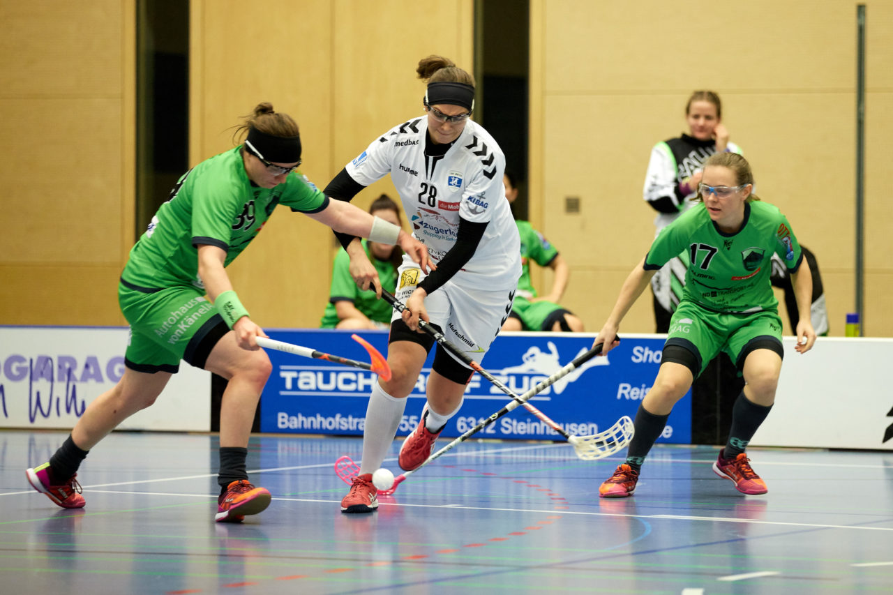 Zug United Damen NLA 
Zug United - Unihockey Berner Oberland 
Resultat 1 : 6 am 7. Januar 2018 in der Sporthalle  Hofmatt in Oberägeri 
Bild: Michael Peter