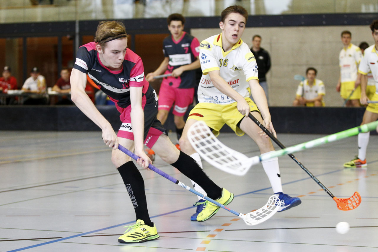 Floorball Thurgau U21 - Jona Uznach Flames U21
(16.1.2018, Paul Reinhart Halle, Weinfelden)
Photos: www.unihockey-fotos.ch Claudio Thoma
