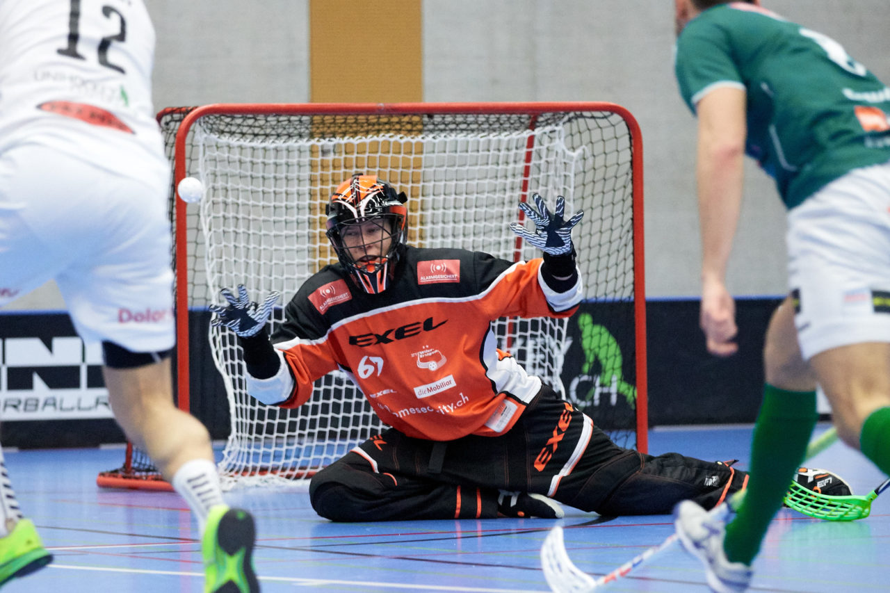 Zug United Herren NLA
Zug United - SV Wiler-Ersigen 
Resultat 4 : 6 am 14. Januar 2018 in der Sporthalle  Schönenbühl in Unterägeri 
Bild: Michael Peter