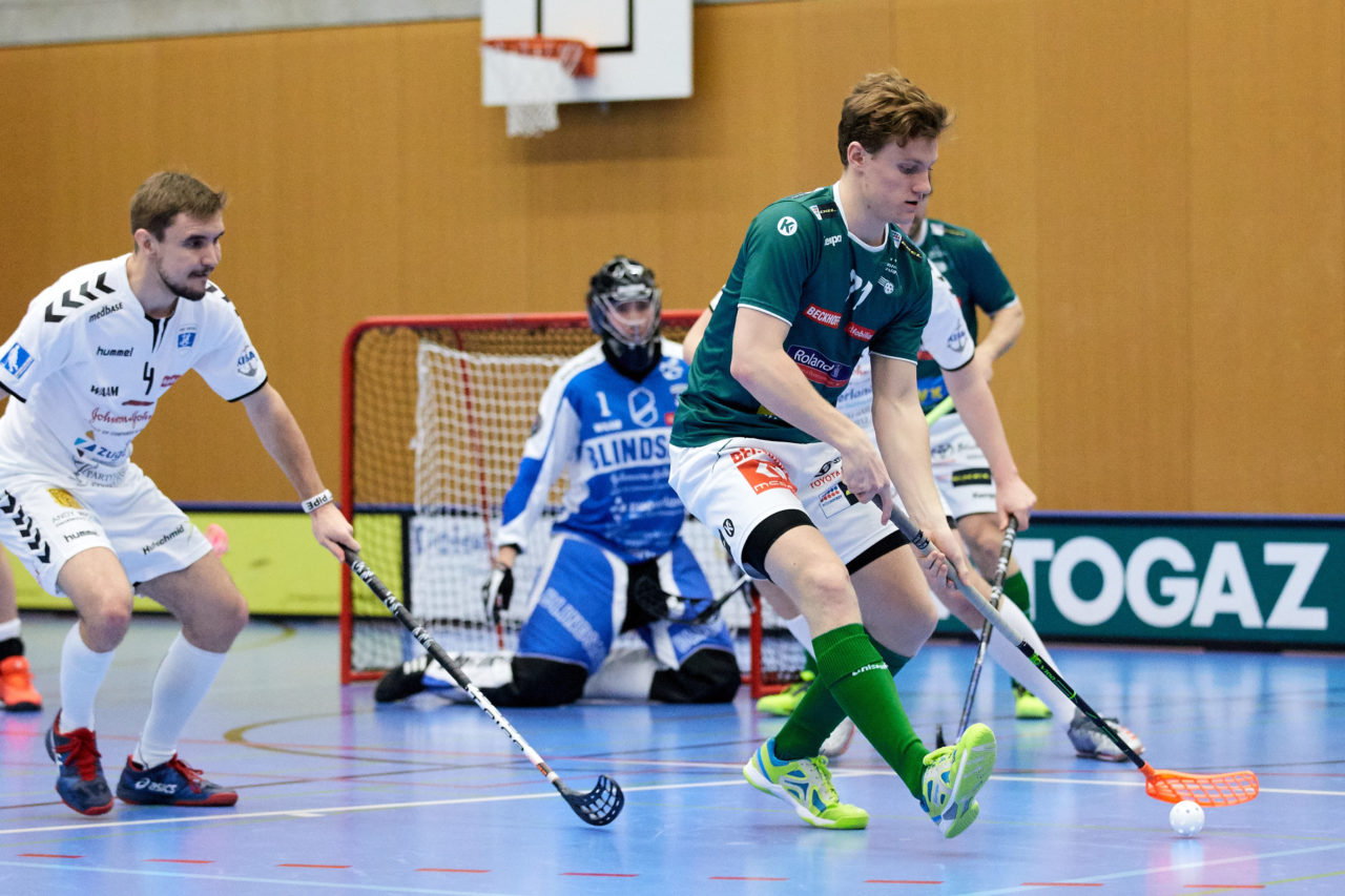 Zug United Herren NLA
Zug United - SV Wiler-Ersigen 
Resultat 4 : 6 am 14. Januar 2018 in der Sporthalle  Schönenbühl in Unterägeri 
Bild: Michael Peter