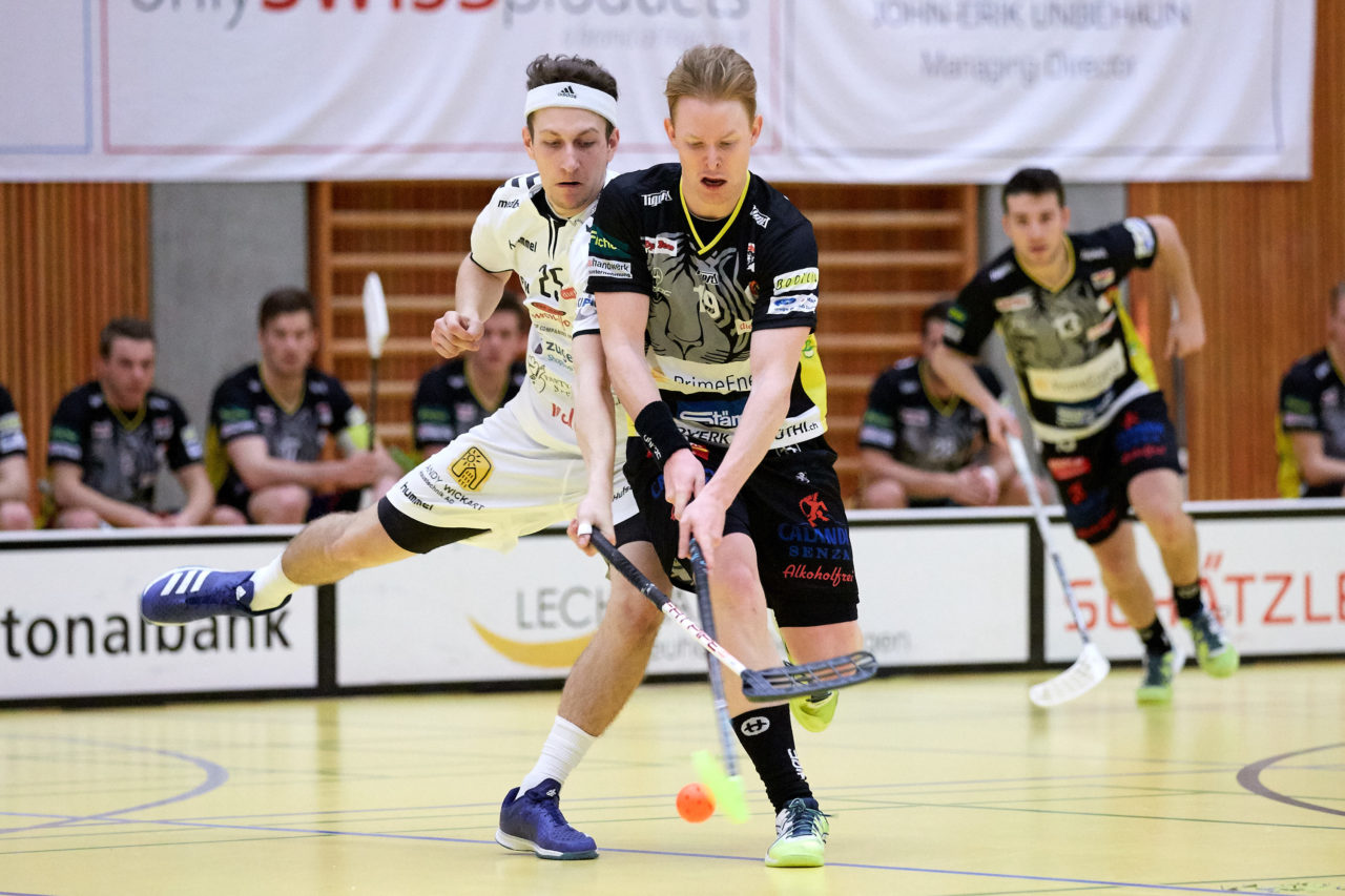 Zug United Herren NLA
Zug United - Unihockey Tigers Langnau 
Resultat 8 : 11 am 6. Januar 2018 in der Sporthalle in Zug 
Bild: Michael Peter